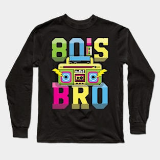 Boys 80s Carnival 80 Retro Year 1980 Long Sleeve T-Shirt